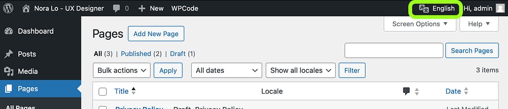switch in dashboard