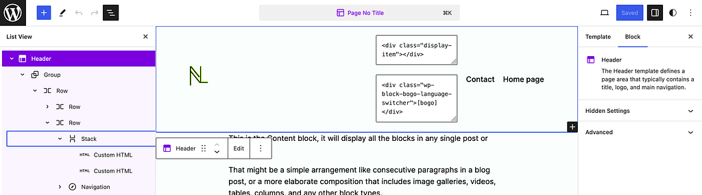 add html code